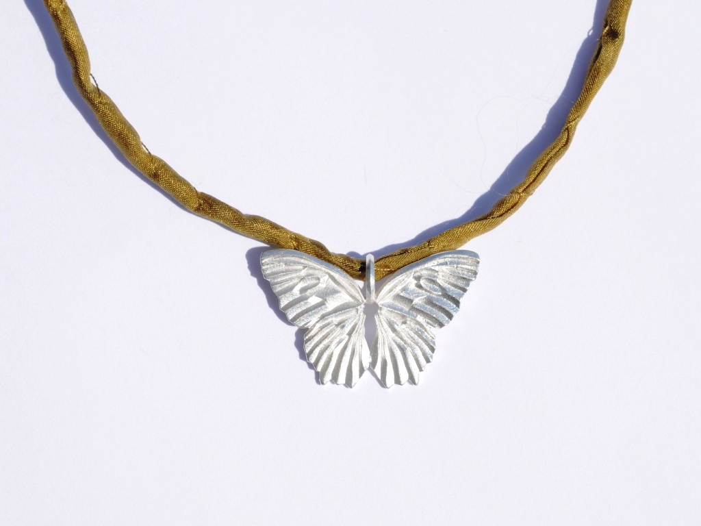 Schmetterling Anhänger butterfly aus 925 Silber im höllwerk Shop