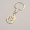 Schlüsselanhänger "Hundepfote" aus 925 Silber