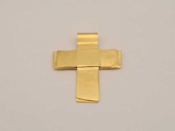 Kreuz Anhänger aus 750 Gelbgold