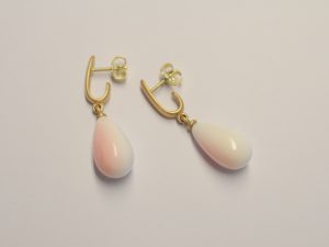 Ohrstecker 585 Roségold mit Conch-Shell Perle