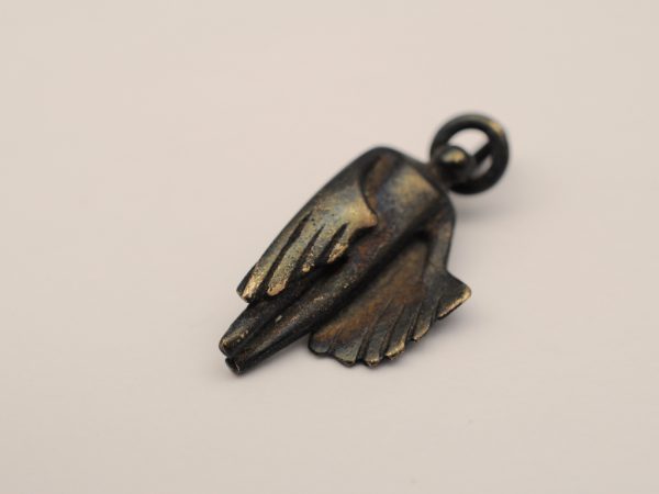 Schutzengel Anhänger - 2011 Bronze geschwärzt