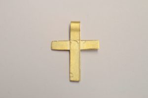 Kreuz aus 585 Gelbgold