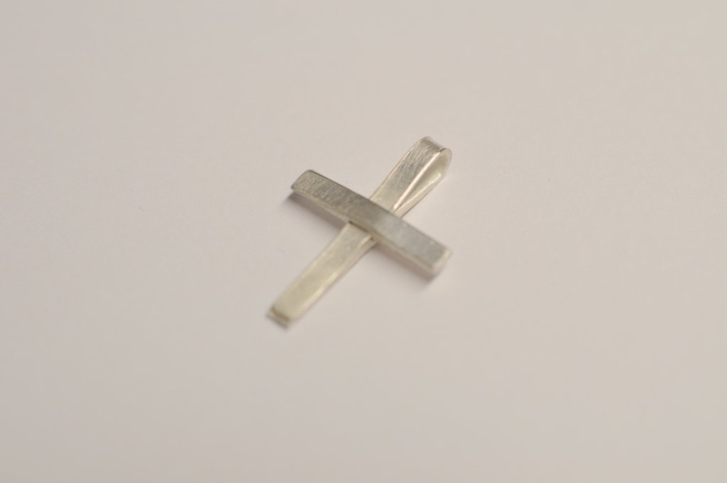 Kreuz Kettenanhänger aus 925 Silber – Bild 2