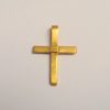 Kreuz Anhänger zur Taufe aus 900 Gelbgold