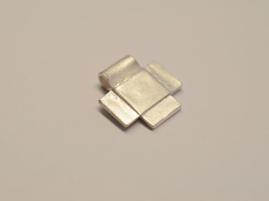 Breites Kreuz aus 925 Silber - gleichschenklig – Bild 4