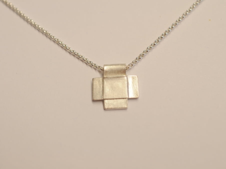 Breites Kreuz aus 925 Silber - gleichschenklig – Bild 3