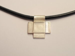 Breites Kreuz aus 925 Silber - gleichschenklig