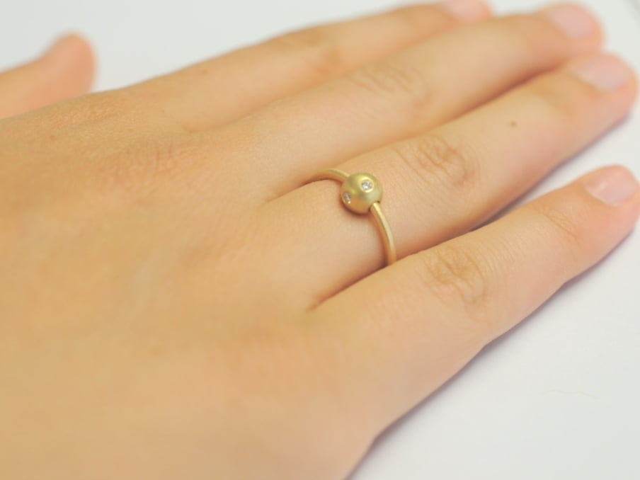Ring Gelbgold Sternenhimmel mit Brillanten