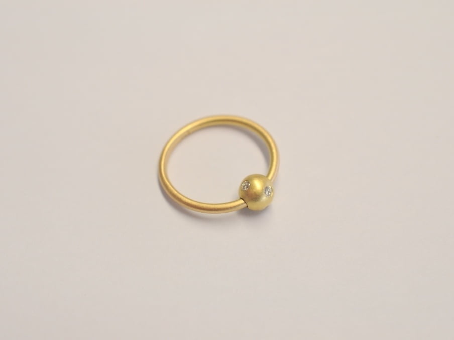 Ring Gelbgold Sternenhimmel mit Brillanten