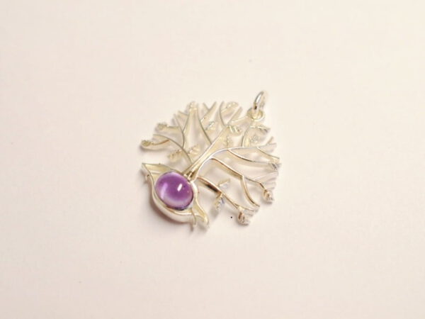 Lebensbaum Anhänger Silber mit Amethyst