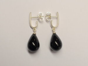 Ohrhänger mit Onyx Pampel schwarz