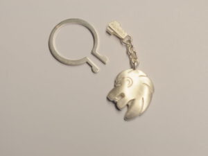 Löwe Schlüssel-Anhänger aus Silber