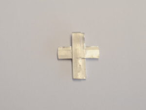 Kreuz Anhänger aus Silber - Unikat v18
