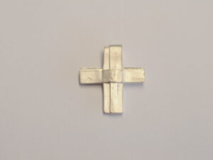 Kreuz Anhänger aus Silber - Unikat v19