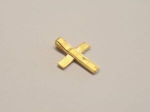 Kreuz Anhänger Unikat 750 Gelbgold