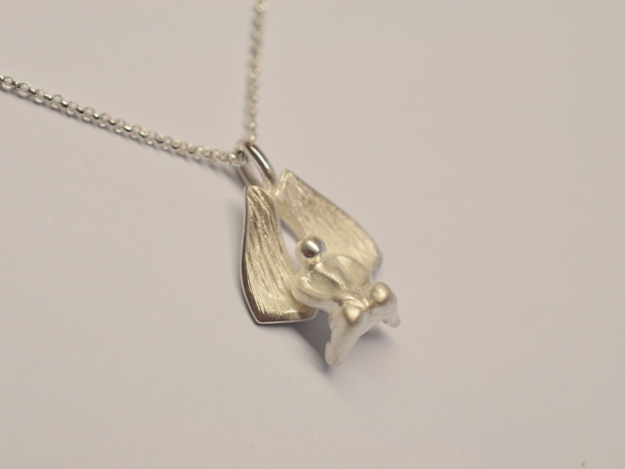 Schutzengel Anhänger Edition 2021 aus Silber