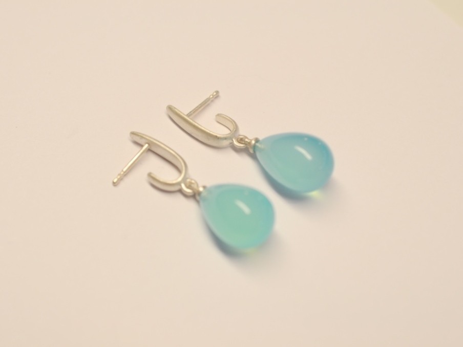 Ohrhänger mit Chalcedon