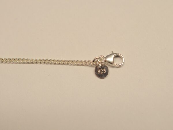 Rundpanzer Armband aus Silber mit Karabinerverschluss