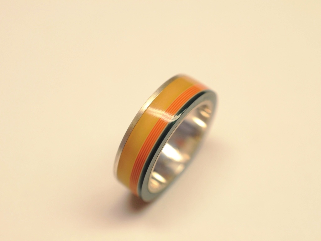 Silberring mit Acetat