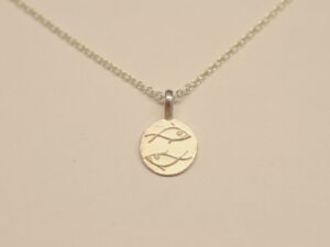 Sternzeichen Anhänger Fische 925 Silber