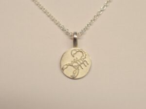 Sternzeichen Anhänger Skorpion 925 Silber