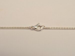 Panzerkette aus 925 Silber mit Karabinerverschluss