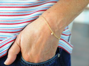 Armband aus 750 Gelbgold mit Diamant