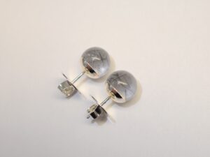 Kugelohrstecker Silber mit Turmalinquarz