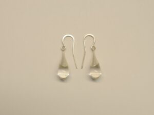 Ohrhänger aus 925 Silber mit Bergkristall Tropfen